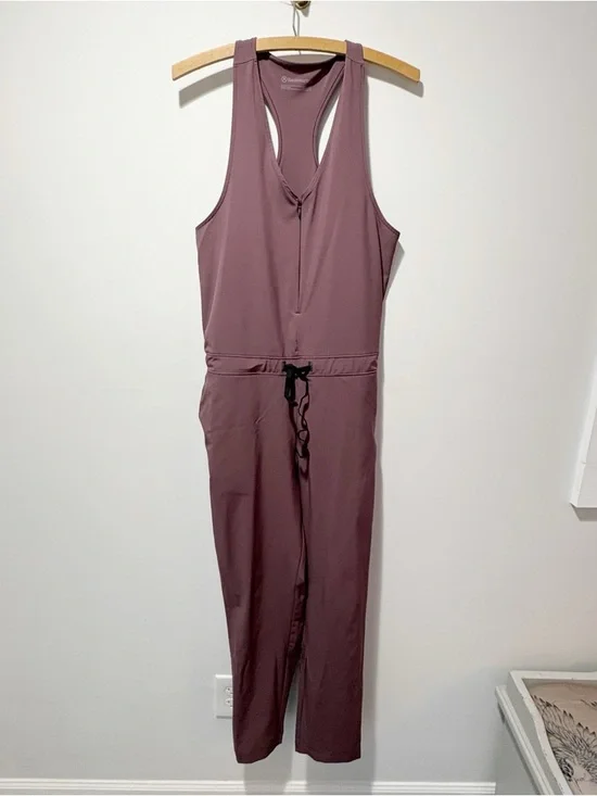Backcountry On The Go Light Jumpsuit Boilersuit Size Small Huckleberry Mauve - Picture 2 of 16